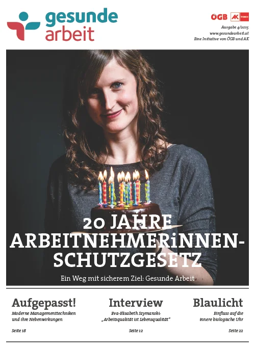 Gesunde Arbeit, Ausgabe 4/2015