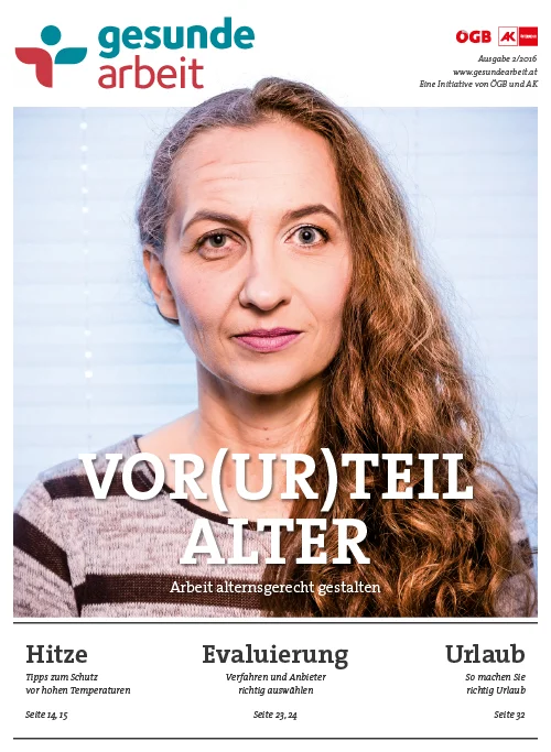 Magazin Gesunde Arbeit Stamm-Ausgabe 2/2016