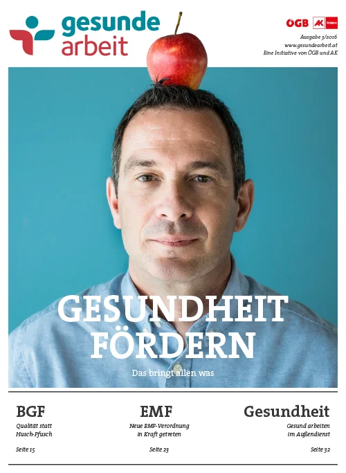 Magazin Gesunde Arbeit Stamm-Ausgabe 3/2016