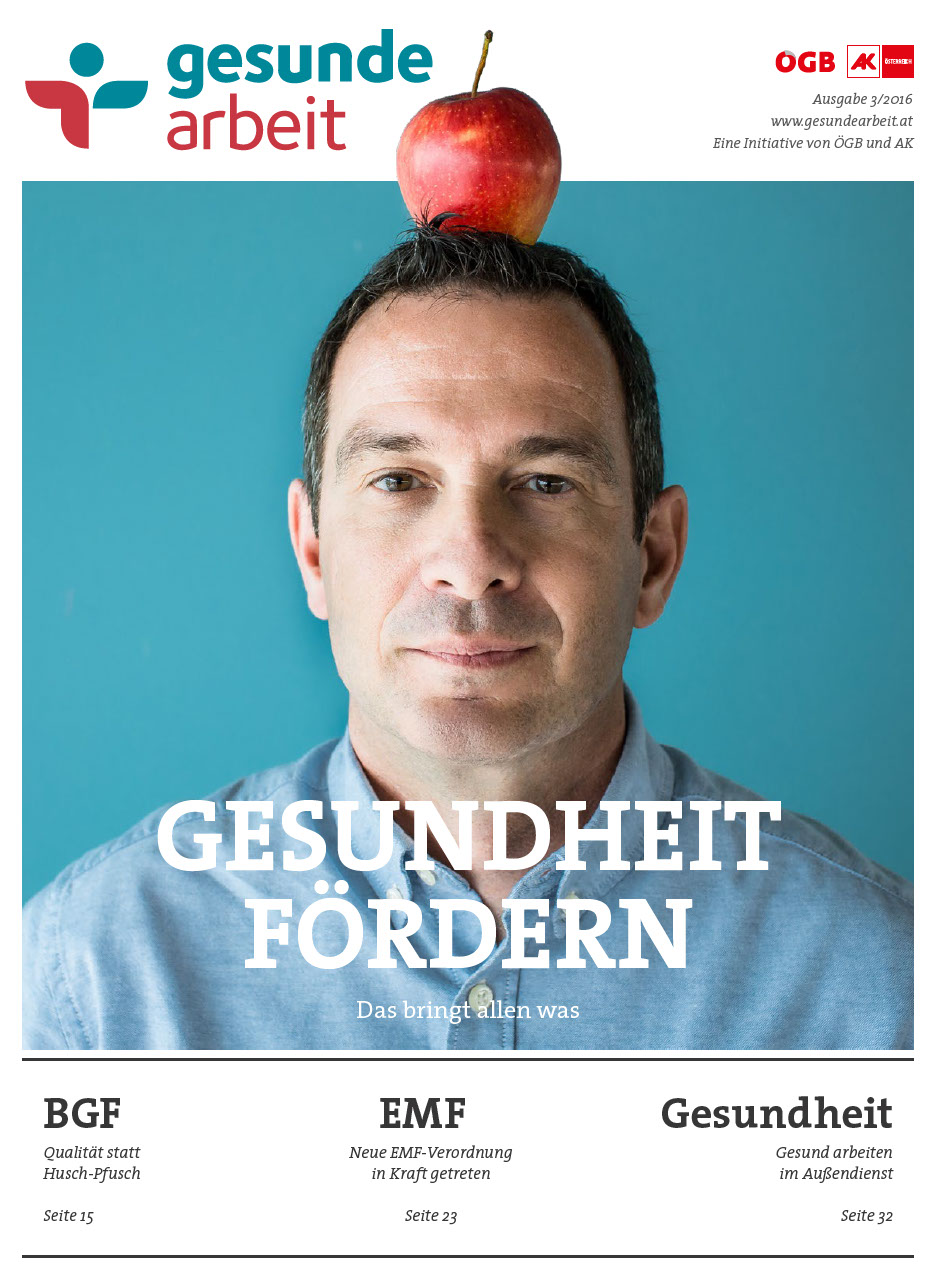Magazin Gesunde Arbeit Stamm-Ausgabe 3/2016