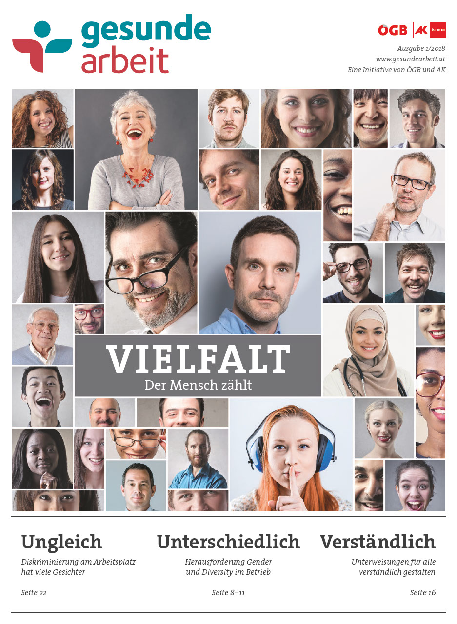 Magazin Gesunde Arbeit Stamm-Ausgabe 1/2018