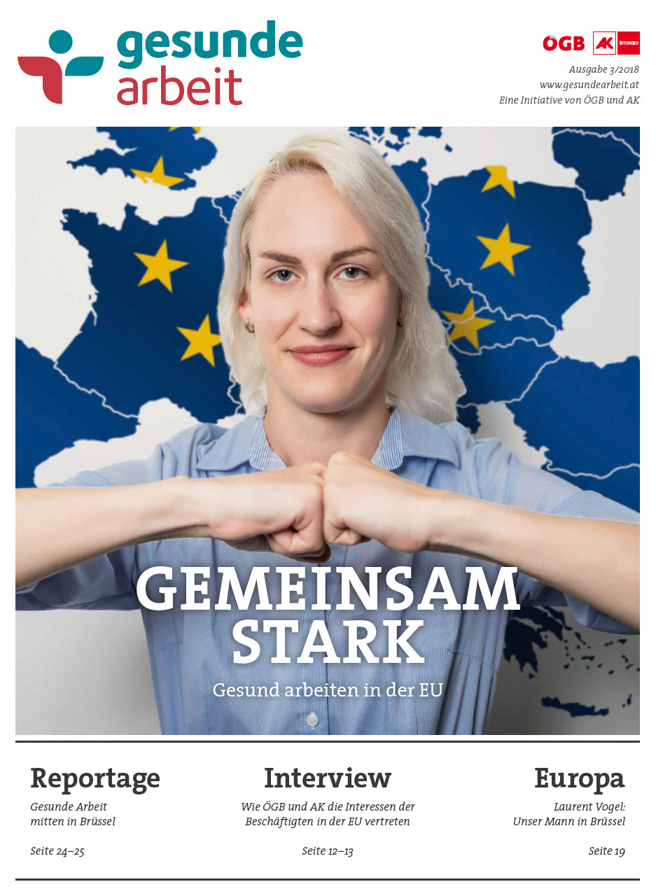 Magazin Gesunde Arbeit Stamm-Ausgabe 3/2018