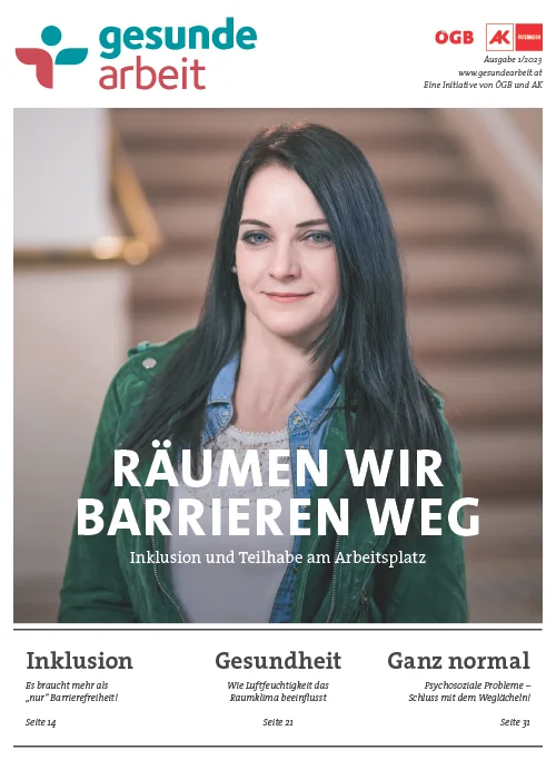 Magazin Gesunde Arbeit Stamm-Ausgabe 1/2023