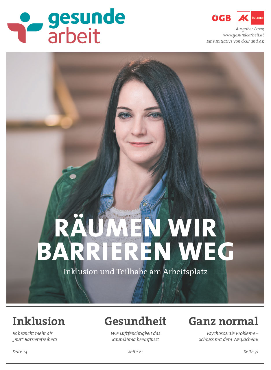 Magazin Gesunde Arbeit Stamm-Ausgabe 1/2023