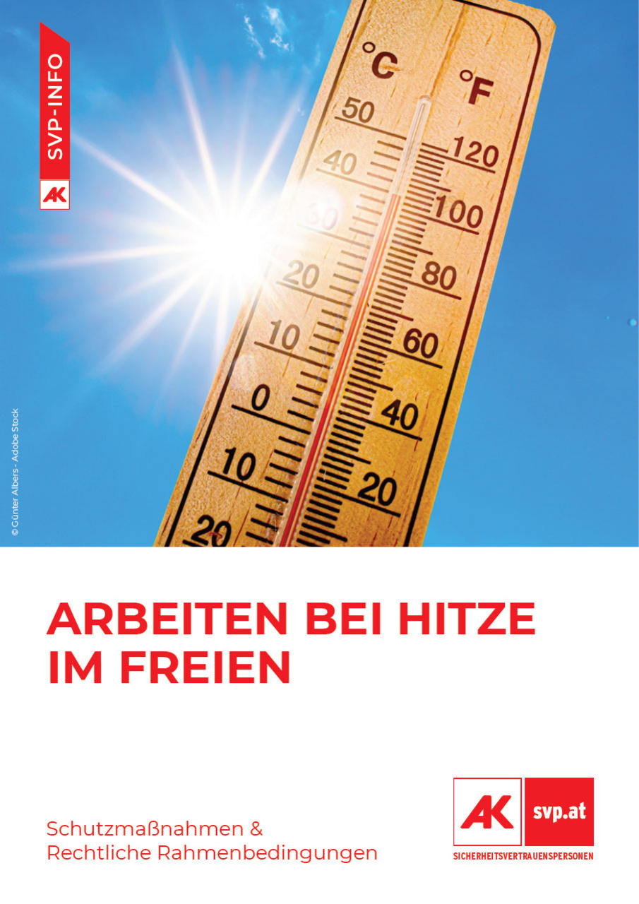 Arbeiten bei Hitze im Freien (SVP-Info)