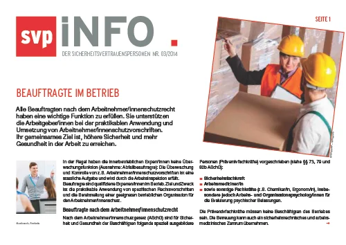 Beauftragte im Betrieb