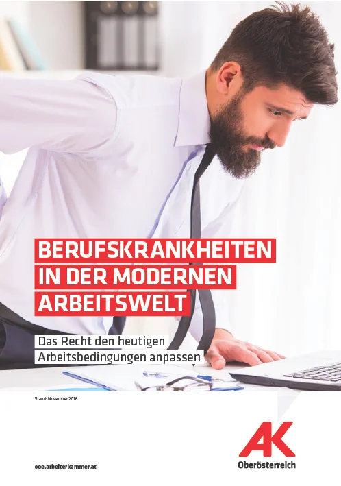 Berufskrankheiten in der modernen Arbeitswelt