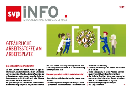 Gefährliche Arbeitsstoffe am Arbeitsplatz (SVP-Info)