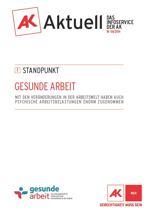 Gesunde Arbeit - AK Aktuell