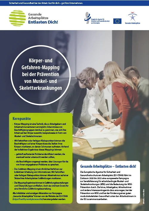 Körper- und Gefahren-Mapping bei der Prävention von Muskel- und Skeletterkrankungen (MSE)