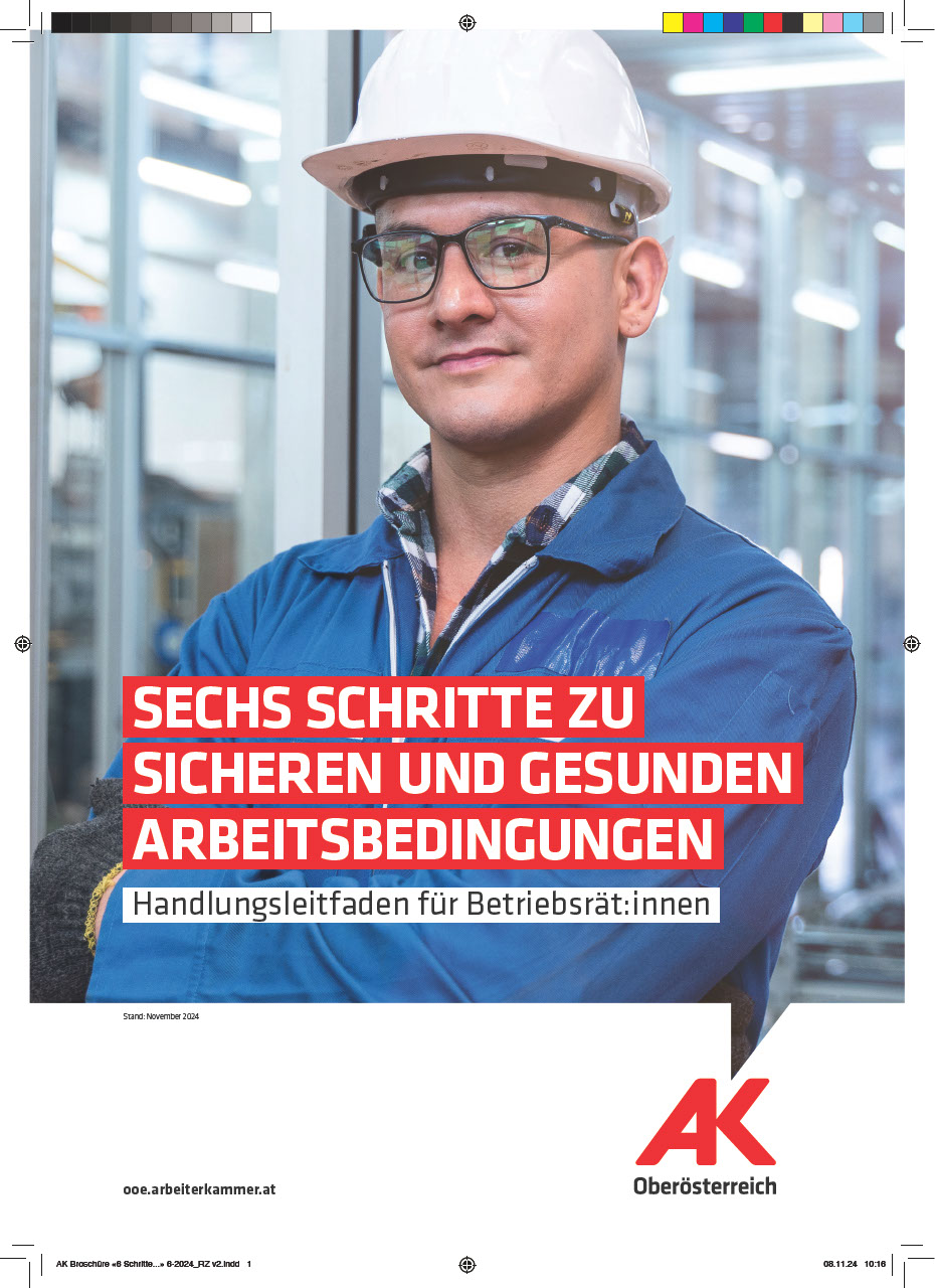 Sechs Schritte zu sicheren und gesunden Arbeitsbedingungen