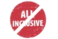 Verbotsschild „All-inclusive“