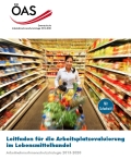 Broschürencover: ÖAS-Leitfaden für die Arbeitsplatzevaluierung im Lebensmittelhandel