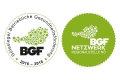 Logos: BGF-Gütesiegel und niederösterreichisches BGF-Netzwerk