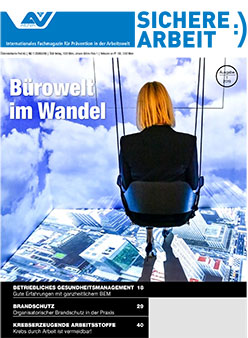 Cover Sichere Arbeit, Ausgabe 1/2019