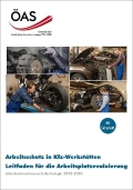 Cover der Broschüre Arbeitsschutz in Kfz-Werkstätten – Leitfaden für die Arbeitsplatzevaluierung