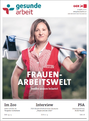 Cover des Magazins Gesunde Arbeit, Ausgabe 3/2021