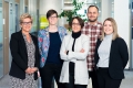 Team Projektfonds Arbeit 4.0 der AK Niederösterreich (von links): Martina Schey, Silvia Feuchtl, Claudia Cervenka, Manuel Biegler, Madlen Klein, Ivo Friedl (nicht im Bild)
