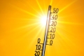 Hitze, 35 Grad am Thermometer