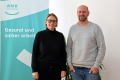Barbara Seiwald und Georg Hack arbeiten im Arbeitsmedizinischen Fachdienst beim AMD Salzburg.